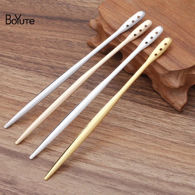 

BoYuTe (50 Pieces/Lot) 145*7.5MM Iron Metal Hair Stick Factory Direct Sale Vintage Diy Hair Accessories