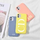 Чехол для телефона на заказ для iPhone 13 Pro Max 12 8 Plus SE 2020 силиконовый чехол с именем сделай сам буквами для iPhone 11 Pro X XS XR 6 7 10 Funda