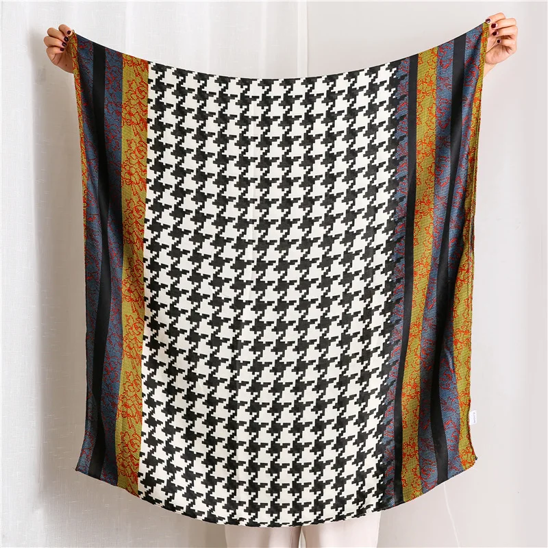 Женская Цветочная вискозная шаль в этническом стиле роскошная шарф с принтом и