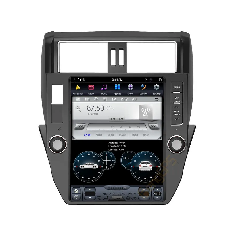 Автомобильный мультимедийный плеер магнитола с GPS Навигатором PX6 для TOYOTA Land Cruiser