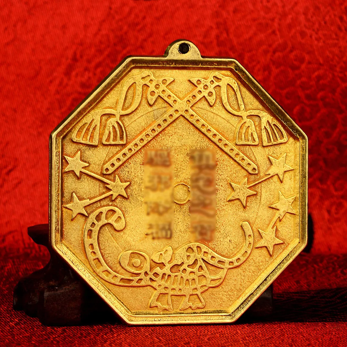 Зеркальный кулон Багуа из чистой меди с пятью элементами в Стиле Инь и Ян тайцзи