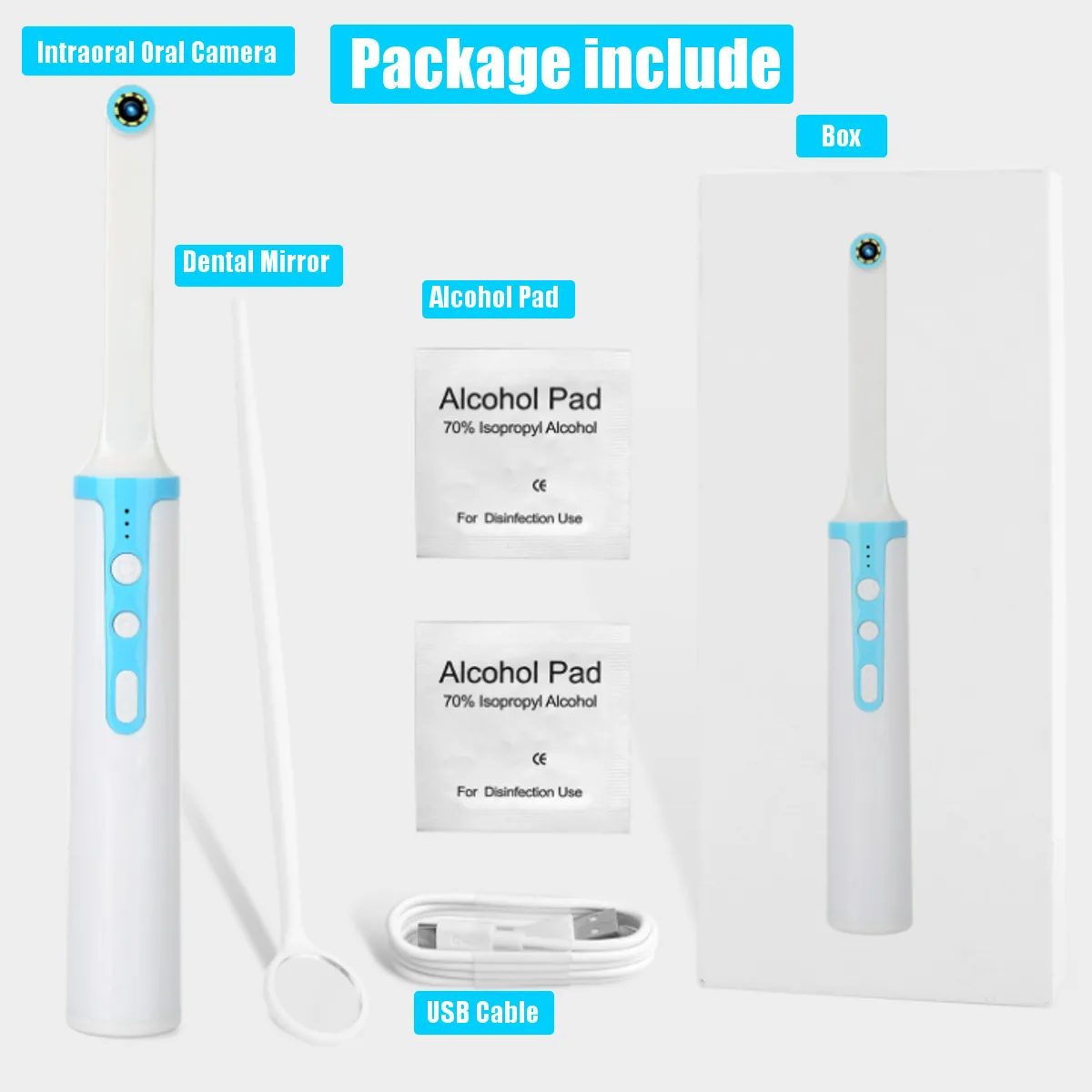 

Wireless WiFi HD USB Intra Oral Dental Intraoral Camera Dentist Device LED Light Real-time Video Inspection Teeth Whitening Tool
