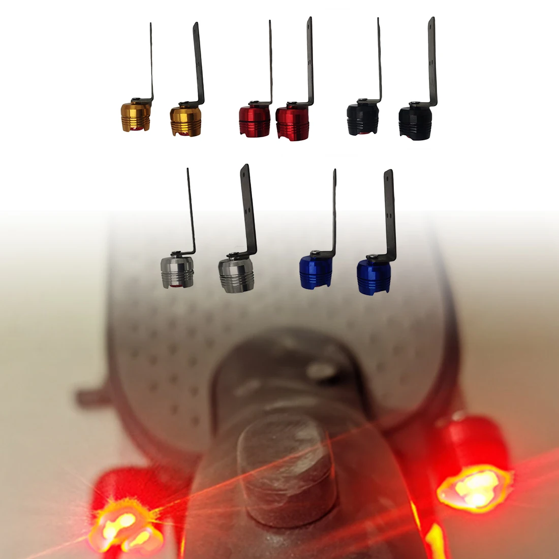 

1 Pair Electric Scooter Taillight Rear Warning Light Lamp For Xiaomi Mijia M365 kick Scooter RearTail Light accessories parts