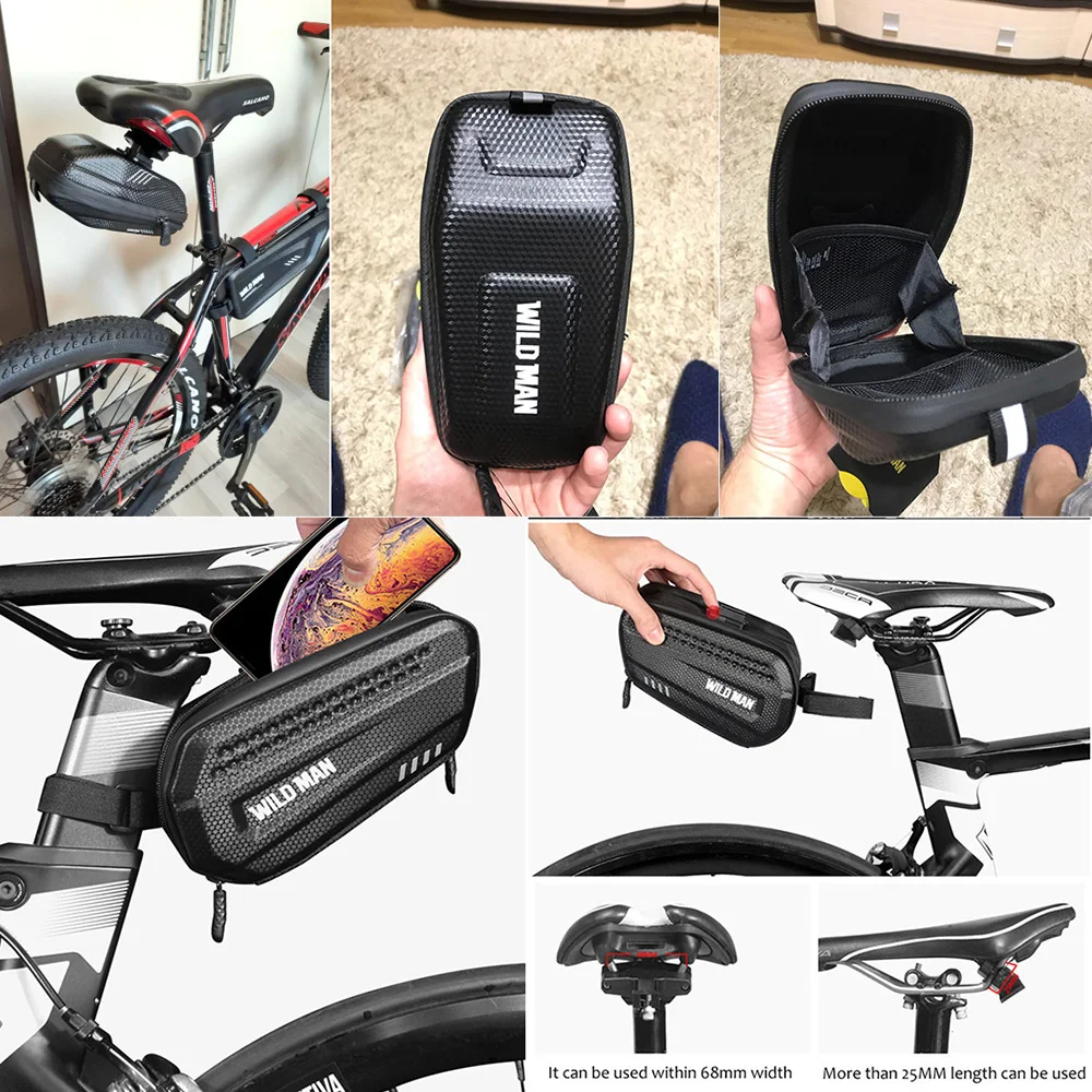 Дикий человек непромокаемые велосипедное седло мешок Велоспорт сзади Сумка