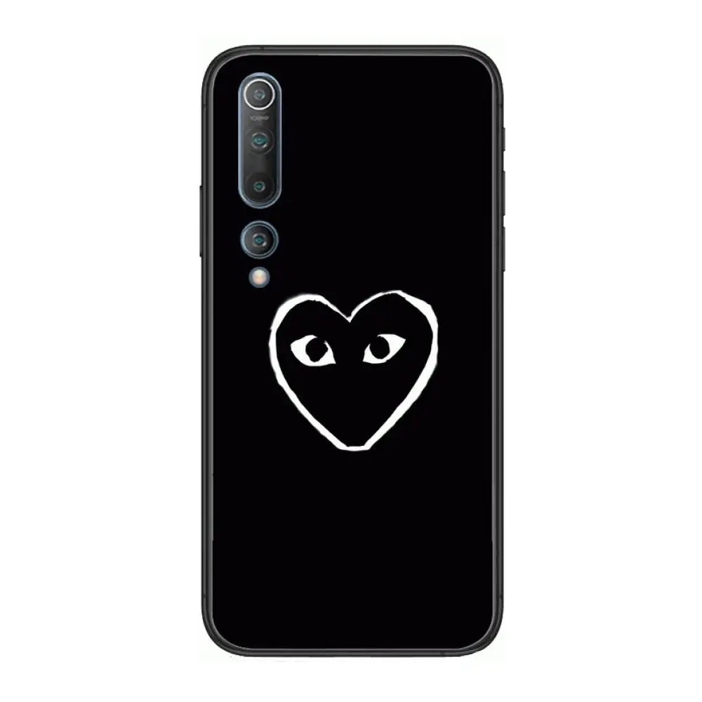 

LOVE eye Luxury Phone Case For xiaomi mi11 5g 10 liti Ultra 9Pro SE 3 8 Note Anime Black Cover Silicone Back Pretty tpu