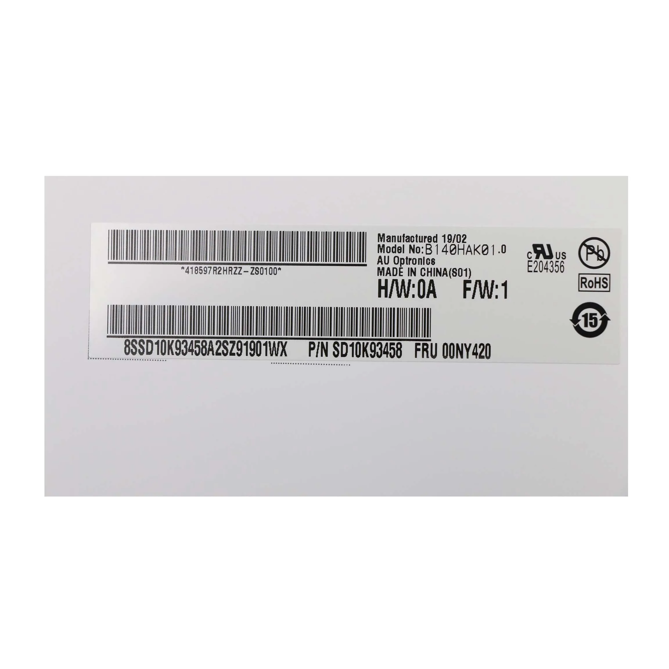 R140NWF5 R1 00NY421 IVO для ThinkPad T470 20HD 20HE 20JM 20JN LENOVO сенсорный экран 1920*1080 IPS матовый 40