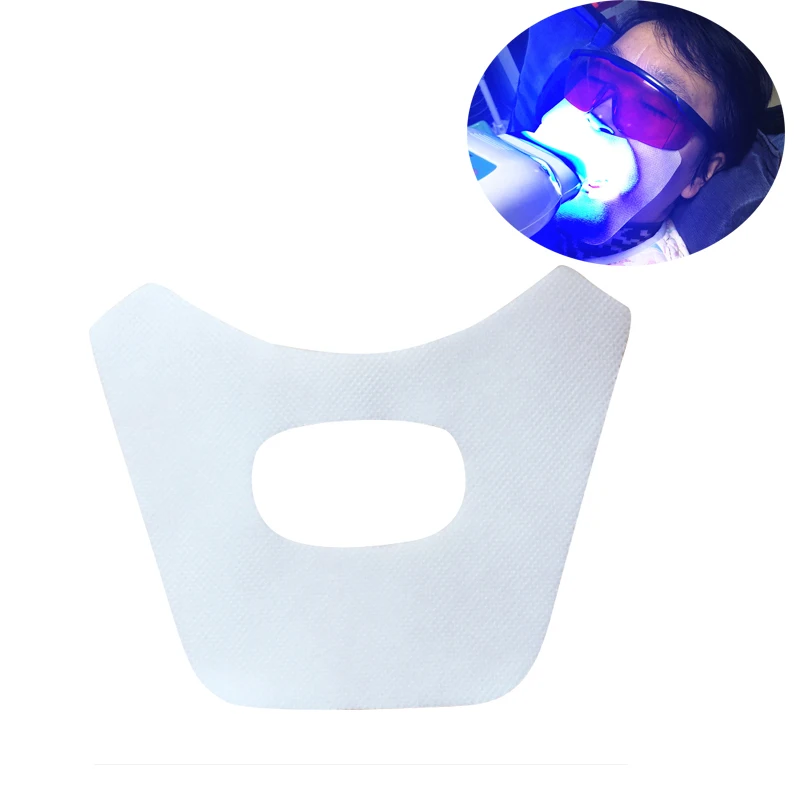 

200 Pcs Teeth Whitening Face Gauze Dental Face Mask Mouth Mask for Tooth Whitening