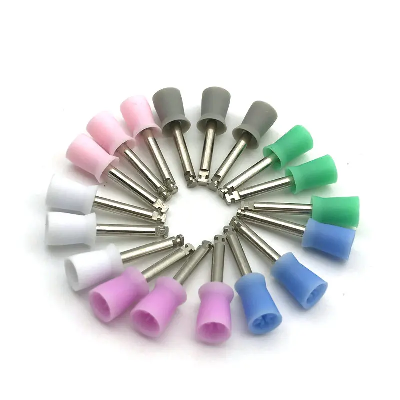 100 шт. резиновые полировальные стаканы для зубов разные цвета | Красота и здоровье