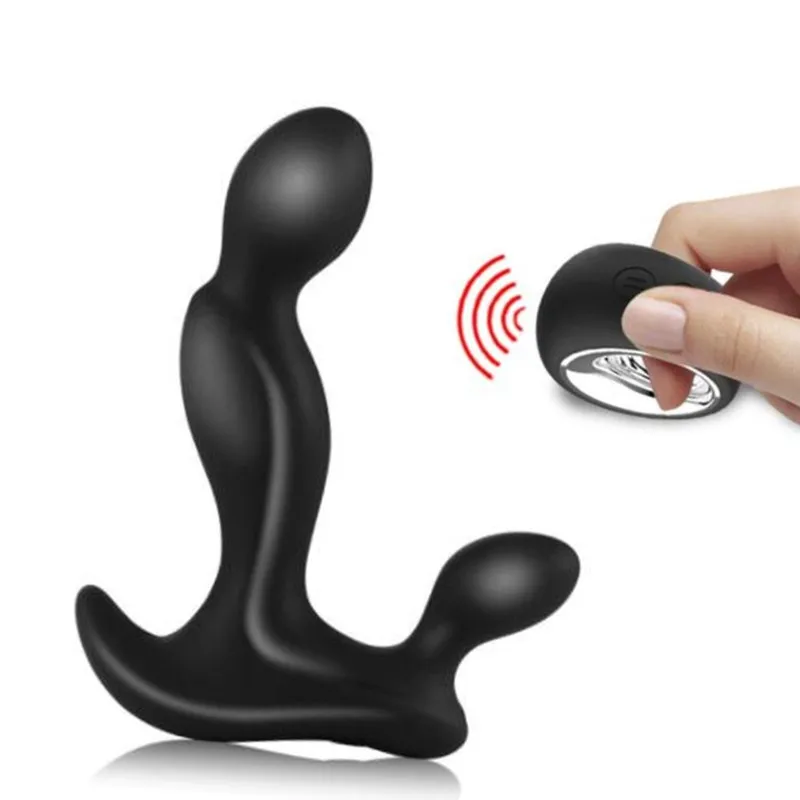 Массажер-вибратор для простаты анальная пробка водонепроницаемая с мощным