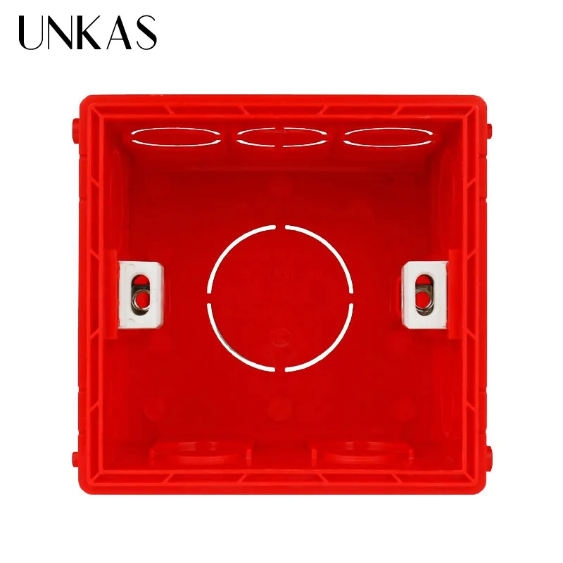 Новый дизайн UNKAS Пластиковый Регулируемый монтажный ящик из ПВХ внутренняя