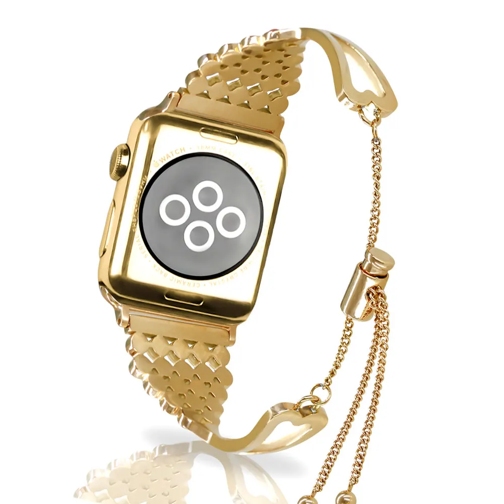 Ремешок из нержавеющей стали для Apple Watch band 38 мм 42 iWatch 4 Band 40 44 мм|Ремешки часов| |