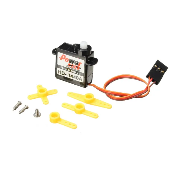 

Power HD-1440A 0.8KG 4.4g Micro Servo Steel Ring Engine Compatible with Futaba/JR RC Car Part RC Vehicle Servo Accessories