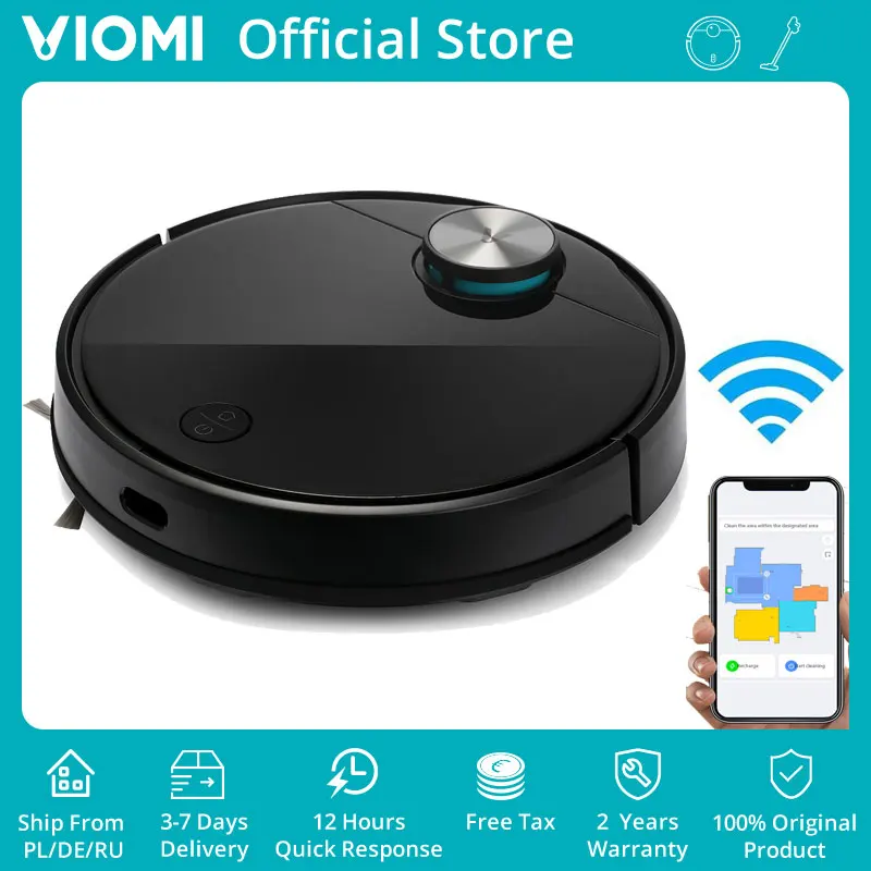 VIOMI V3 робот пылесос 2600Pa Мощное всасывание LDS Лазерная навигационное оборудование