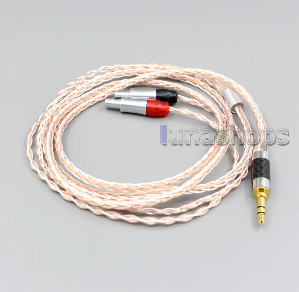 800 провода мягкие серебряные+ OCC сплав тефло AFT кабель наушников для Sennheiser HD800 D1000 HD802 HD802s HD800s наушники LN005402