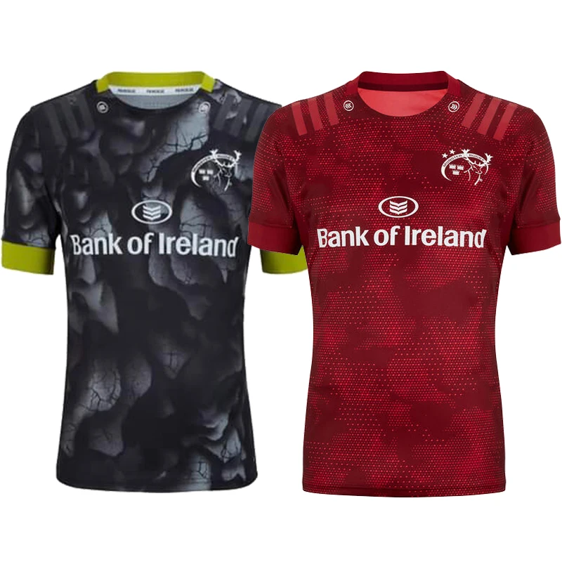 

2021 Ireland Munster Rugby Players Home Away Sportswear MENS JERSEY Tops Sport Shirt Size S-5XL