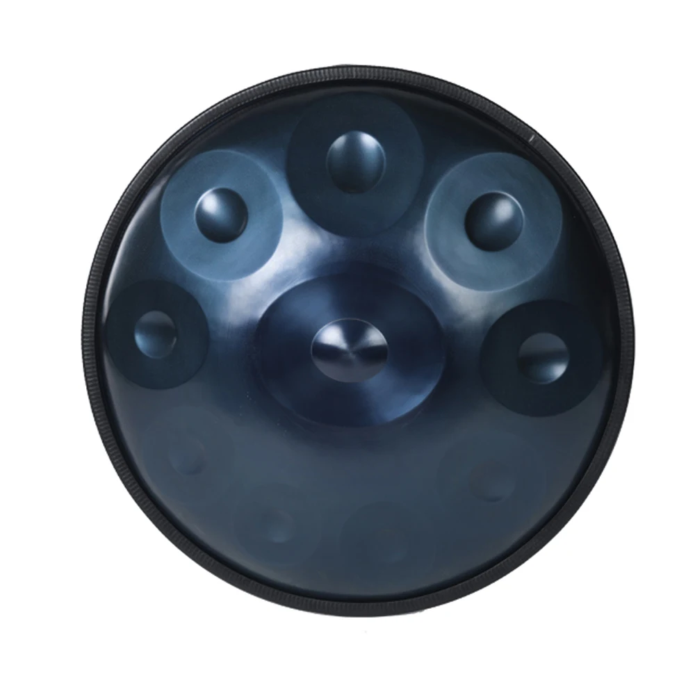 Ручная работа, превосходный звук исцеления Handpan музыкальный инструмент подарок С Вращающимся барабаном сумка ударный инструмент барабанные Handpan - Цвет: Blue 10