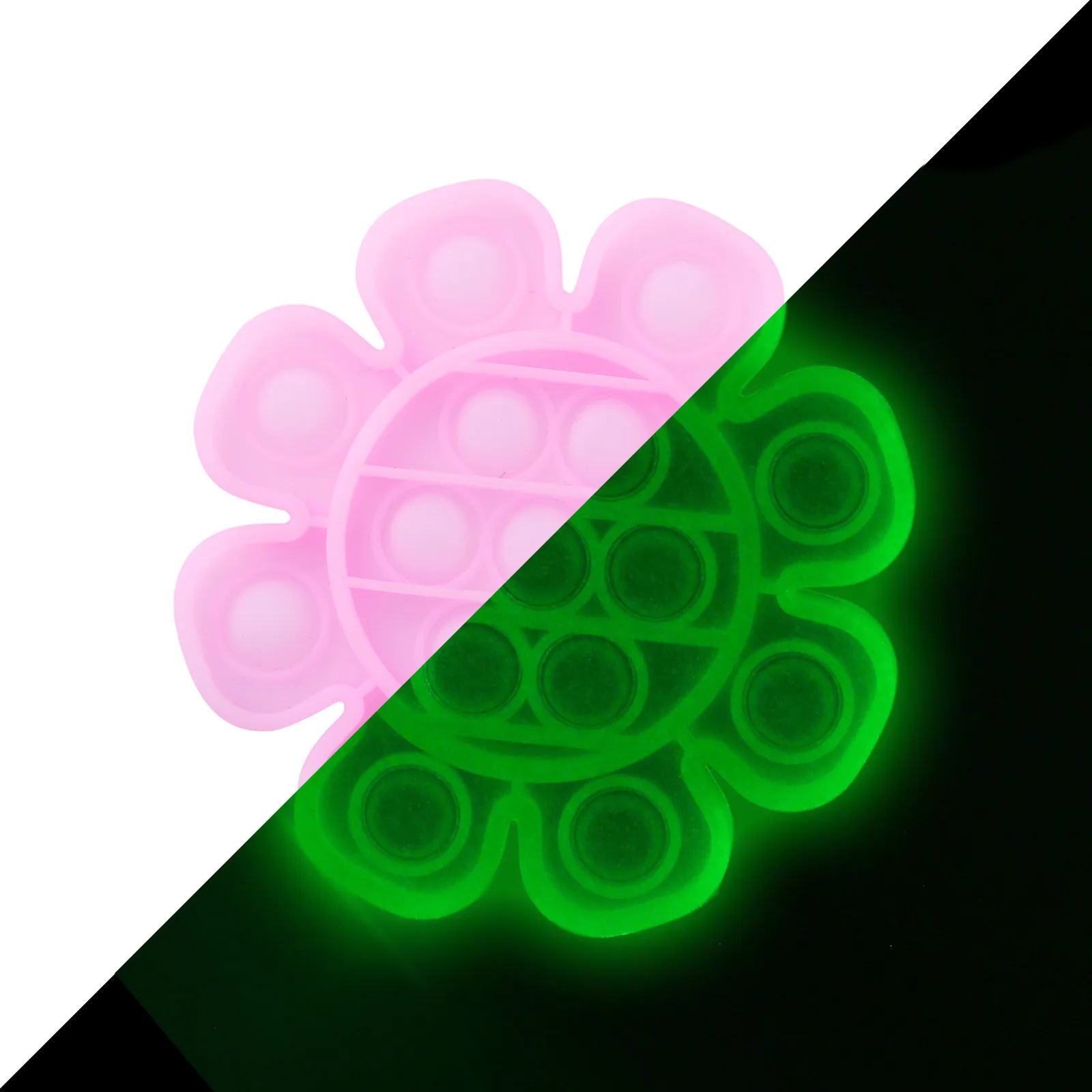 

2021 New Year Push Bubble Fidget Sensory Toy Glow in The Dark Luminous Stress Relief Toy Autism Special Needs Xmas Kids Gift Toy