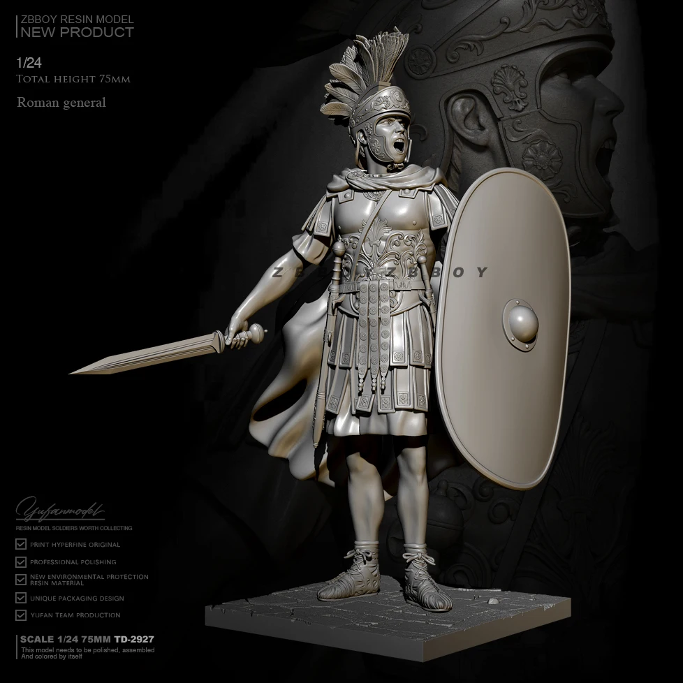 

1/24 Resin model kits figure colorless and self-assembled TD-2927