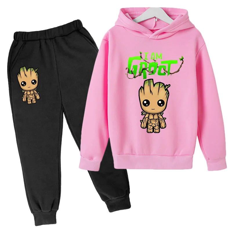 

Suitable for Winter Boys Cotton Hoodies Kids Sports Tops + Pants Boys Kids Sportswear Sportswear Warm Clothes