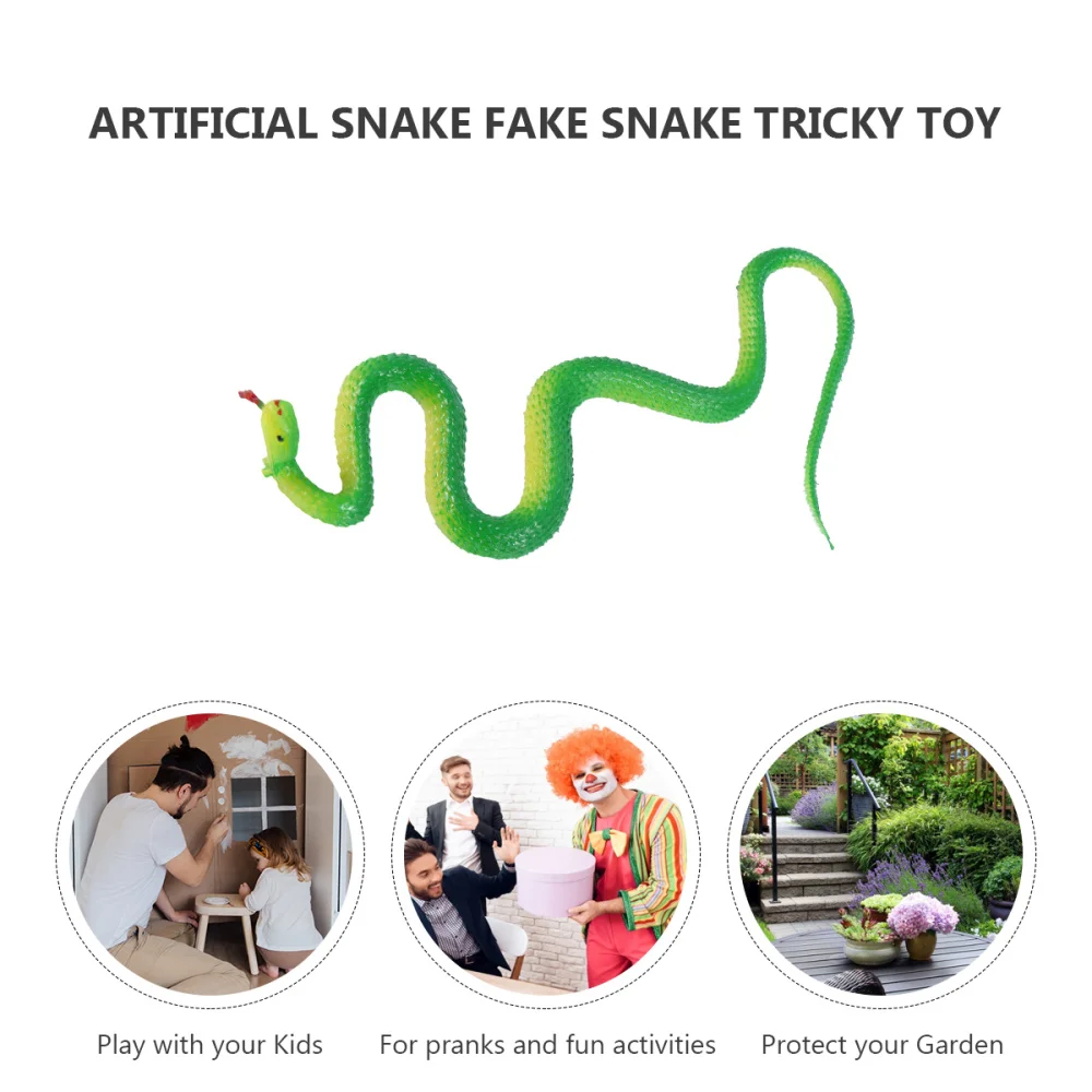 

Realistic Rubber Snakes Toys Scary Fake Snake Rubber Snake Tricky
