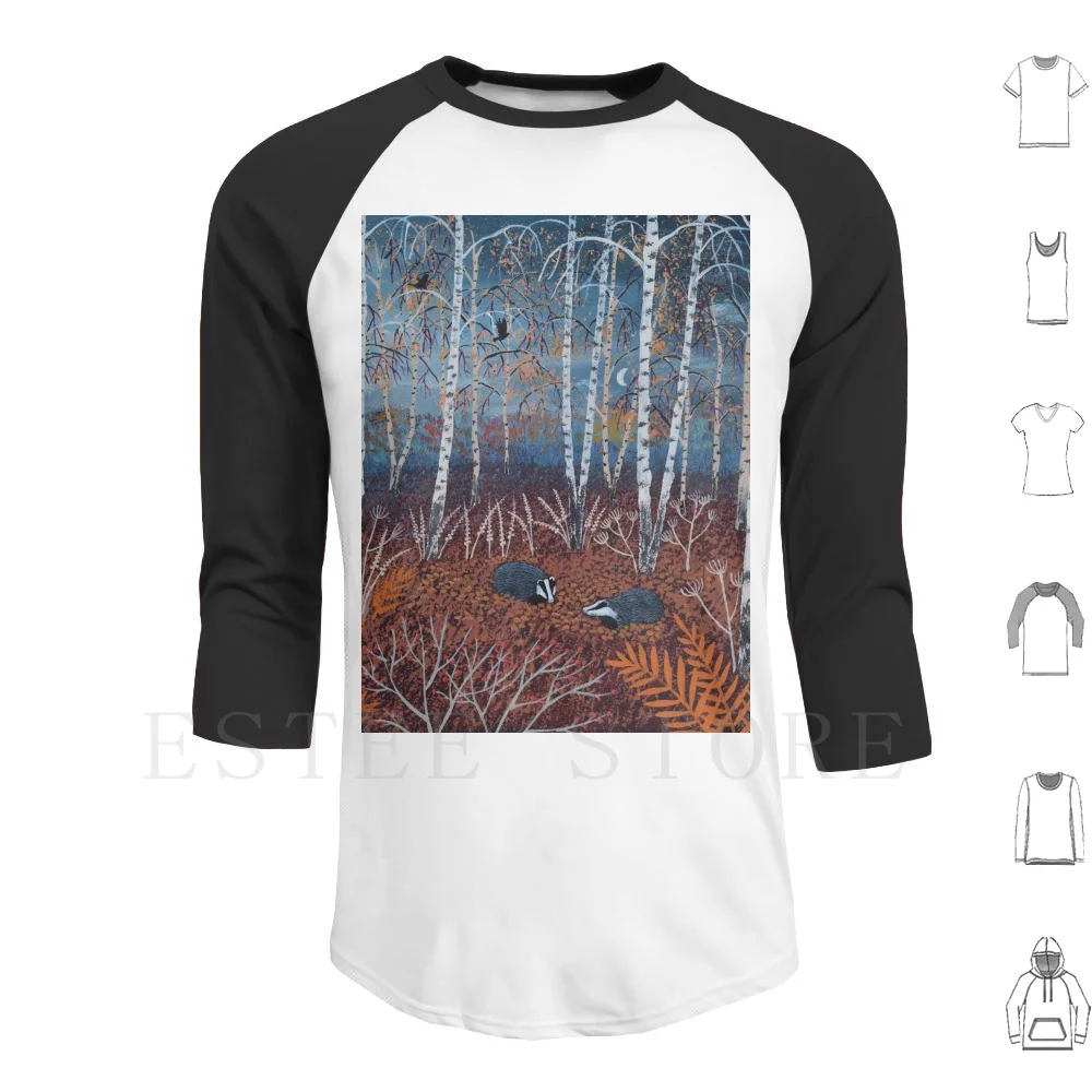

The Badgers Of Autumn Wood Hoodies Pictures Of Badgers Badgers Badger Woodland Scenes Autumn Woods Badger Lover