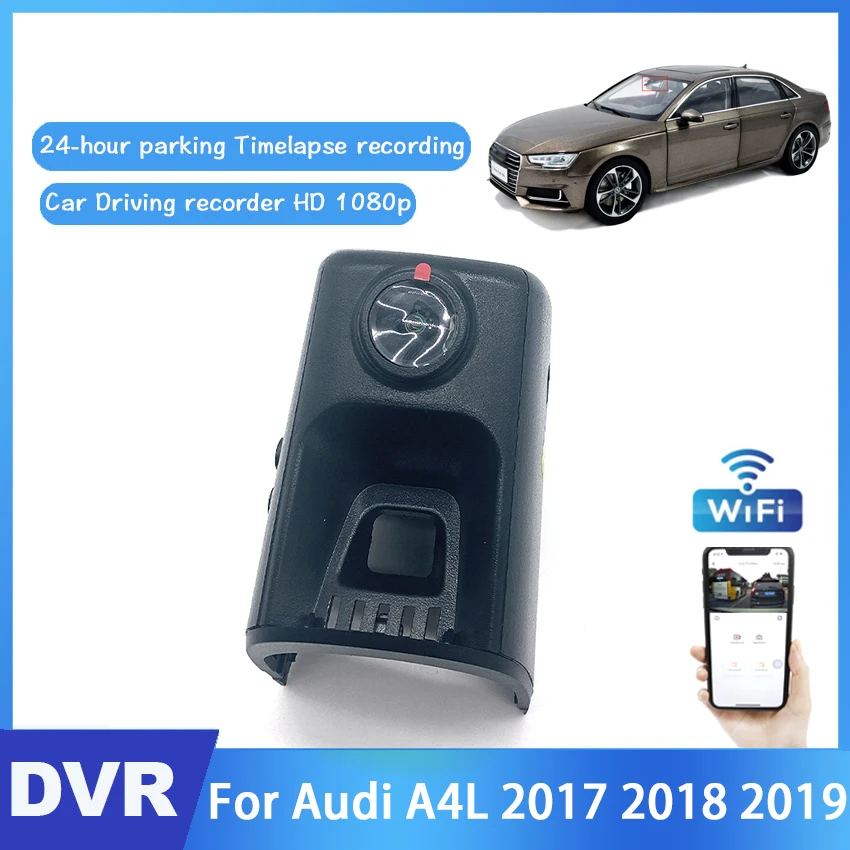 For Audi A4L 2017 2018 2019 Car Driving Video Recorder DVR Mini Control APP Wifi Camera Full HD 1080P Registrator Dash Cam