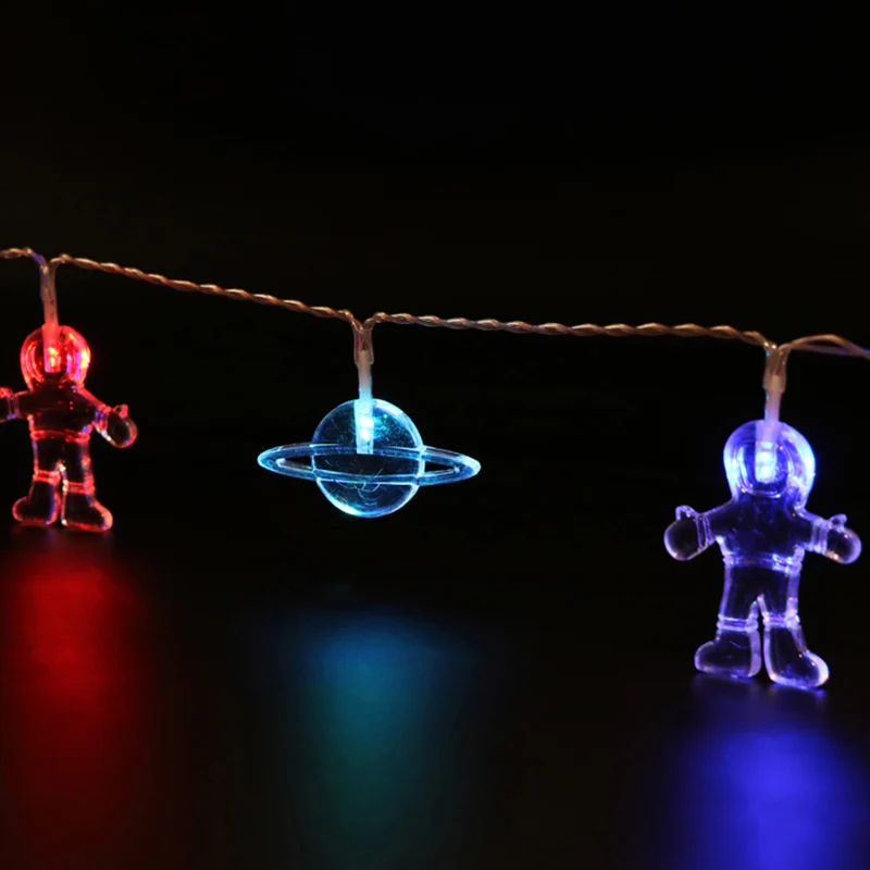 Декоративная светодиодная гирлянда для детской комнаты украшение дома космоса