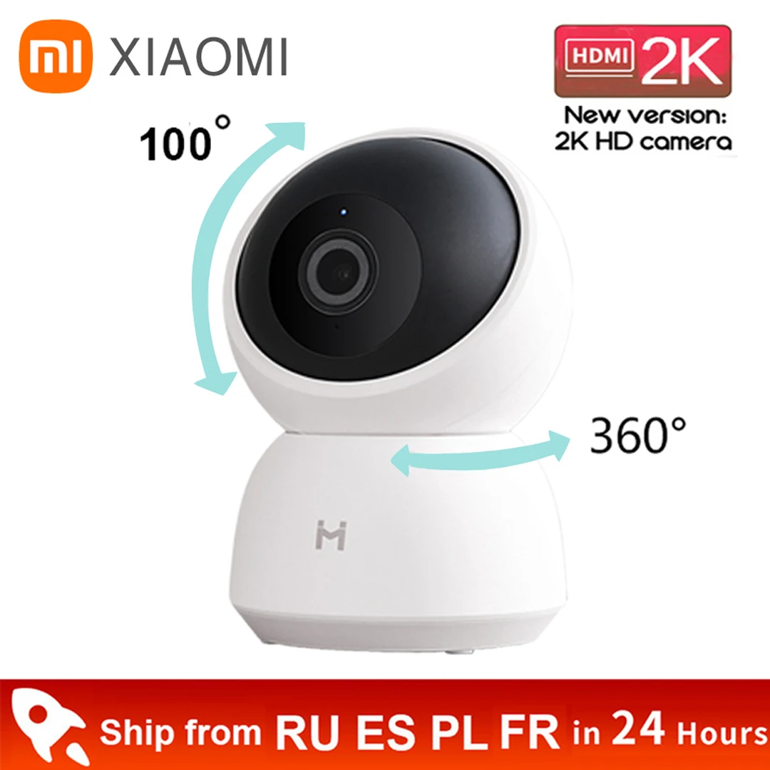 

Умная IP-камера Xiaomi Mijia A1 веб-камера 2K 1296P HD Wi-Fi панорамная камера видеонаблюдения с функцией панорамирования и наклона и ночного видения 360