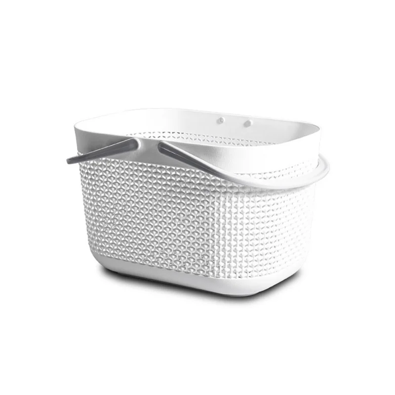 Портативная корзина для хранения в спальню и ванную комнату с ручкой из прочного