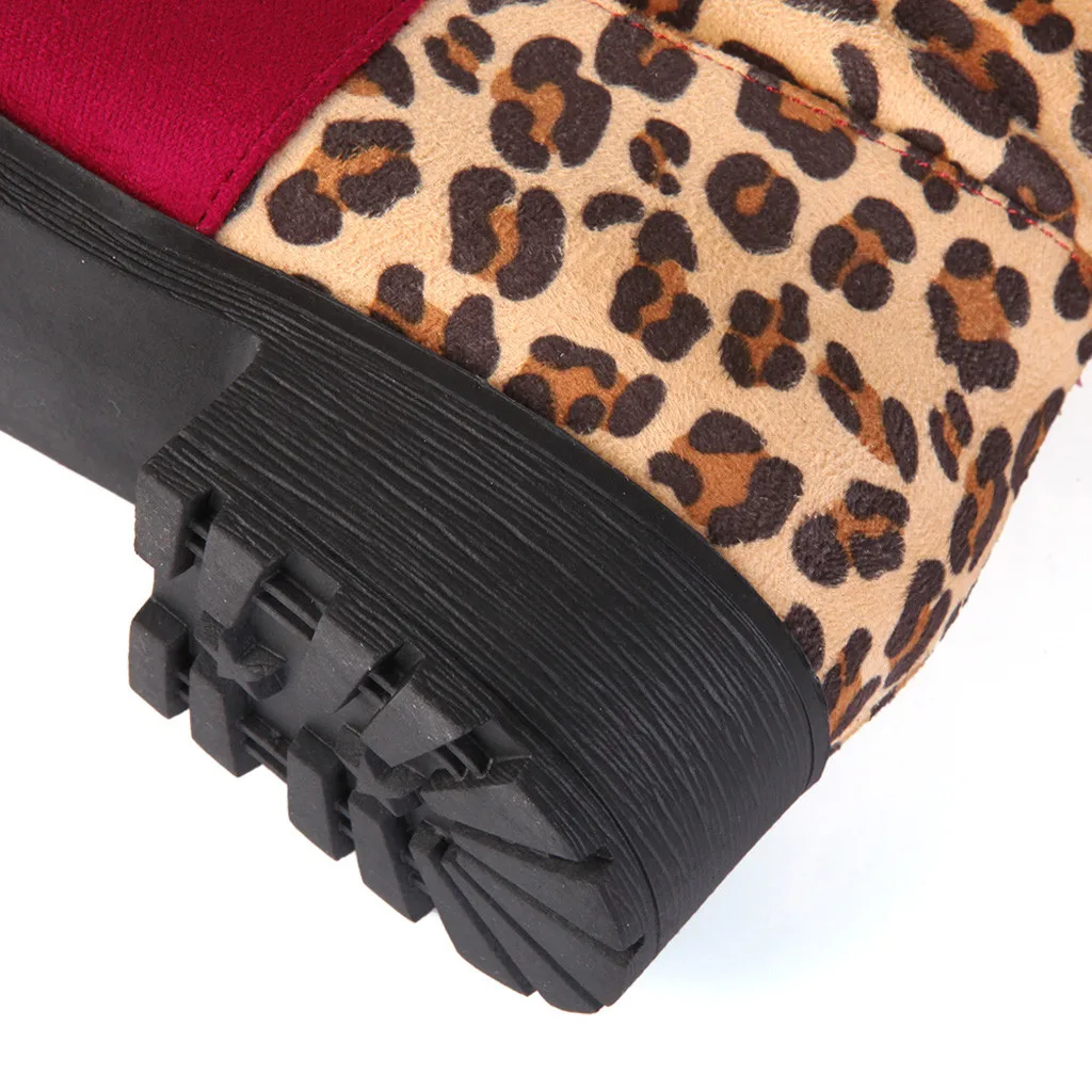 Новинка Сезон осень зима Женские Сапоги выше колена на плоской подошве Большие