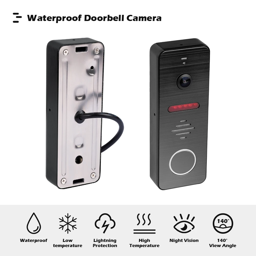 Видеодомофон для дома 7-дюймовый цветной монитор видеодомофон с глазком домофоны