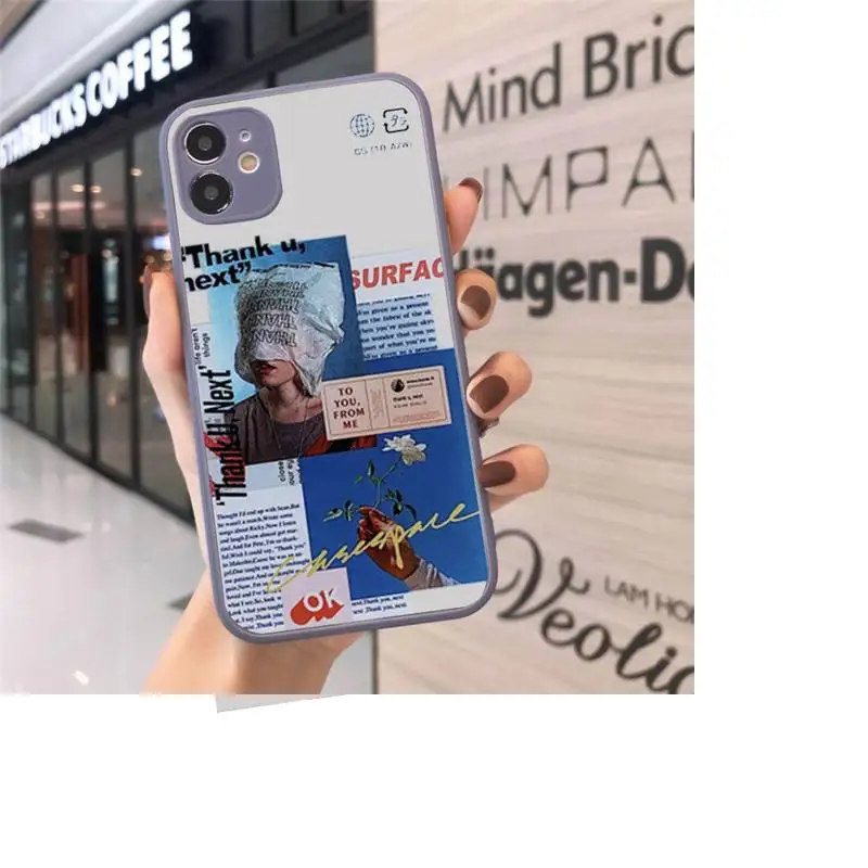 

v-vendetta Mask horror Phone Cases Matte Transparent for iPhone 7 8 11 12 s mini pro X XS XR MAX Plus cover funda