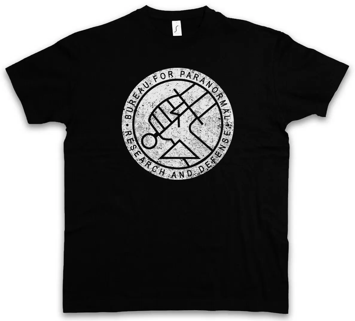 BUREAU FOR PARANORMAL RESEARCH AND DEFENSE BPRD футболка с логотипом Hellboy | Мужская одежда