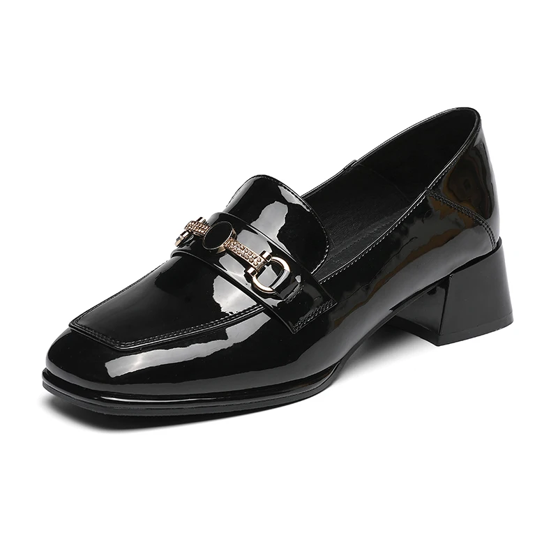 

Lcxmnd Size 35-40 Flats Shoes Women 2021 Fashion Metal Chain Spring Shoes Woman New Arrival Casual Daily Office Lady Footwear