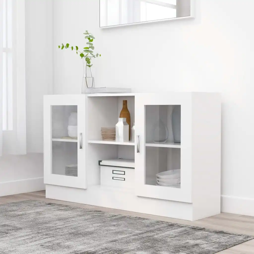 

Витрина из ДСП белого цвета 47,2x12x27,6 дюйма