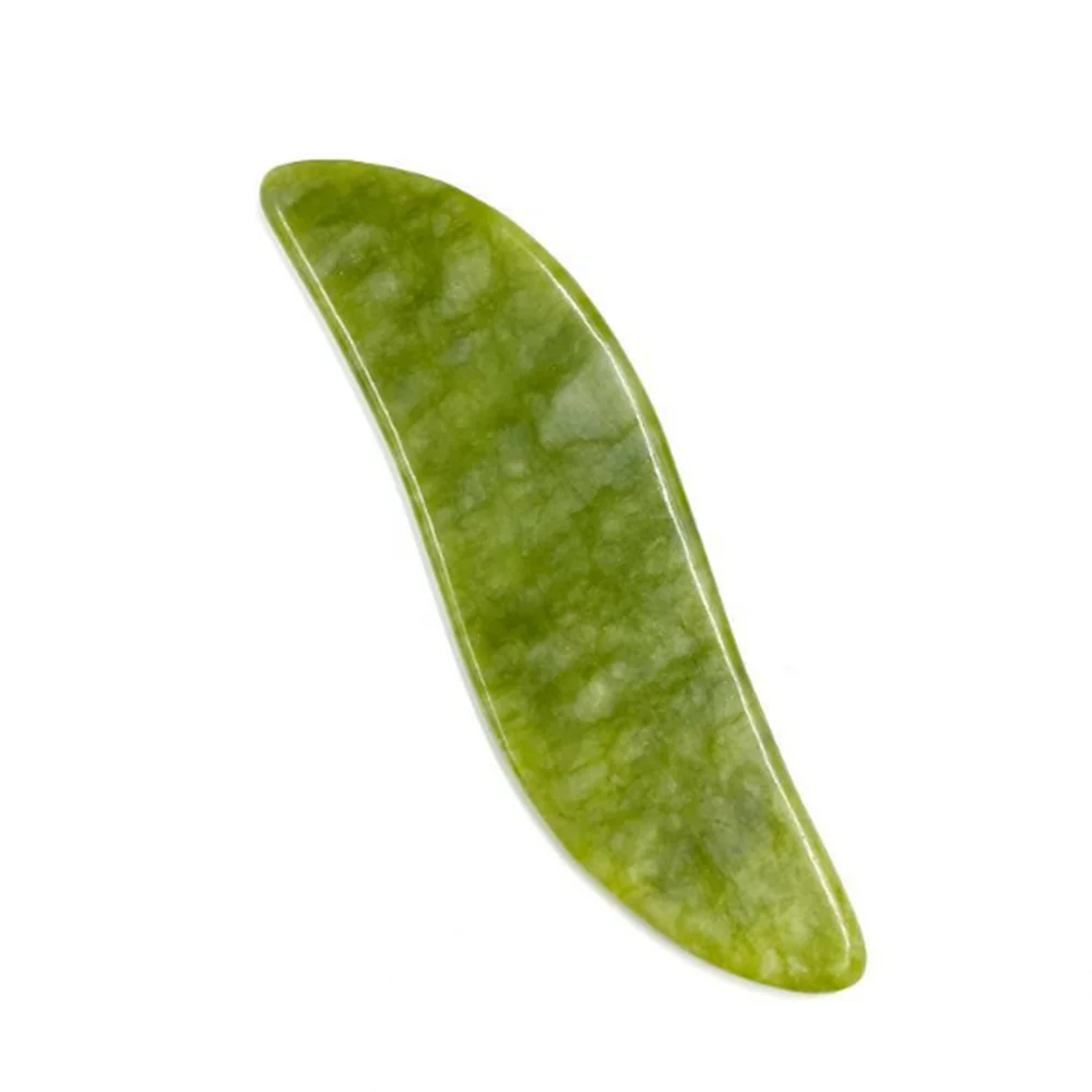 

1pc Natural Jade Stone Guasha Board Body Skin Massager Face Massage Relaxation Stress Pain Relief Skin Facial Skin Care Tool