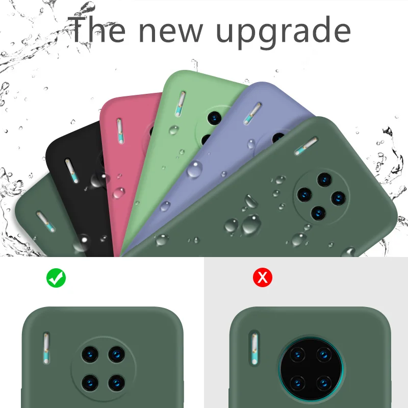 Официальный Оригинальный жидкий силиконовый чехол для huawei p30 pro mate 20 30 coque nova 6 с