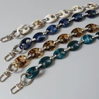 НОВАЯ шикарная цепочка для сумок, акриловый ремешок на плечо, съемная сменная цепочка для сумок сделай сам, женские разноцветные аксессуары для сумок-клатчей