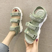 sports sandals female ins tide summer new net red korean version of the velcro student flat female sandals womens shoes