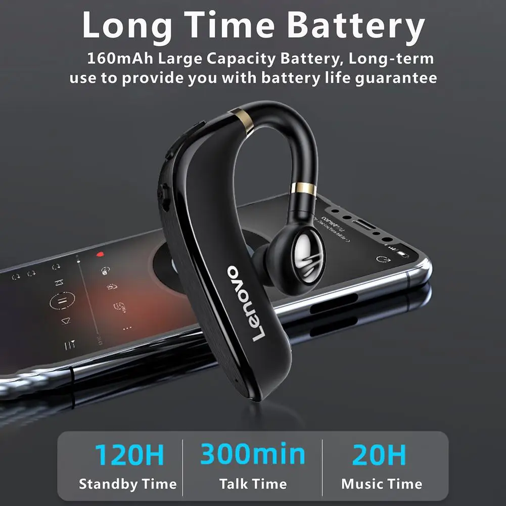 Новинка 2020 гарнитура Lenovo HX106 с Bluetooth 5 0 наушники беспроводные вкладыши HD