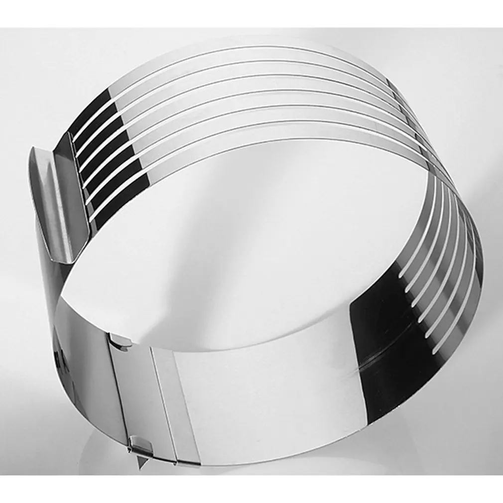 

mold Cake Ring Cake Slicer Stainless Steel Cake Mold Adjustable Retractable Circular Cake Mold Layered Baking Tool Kit