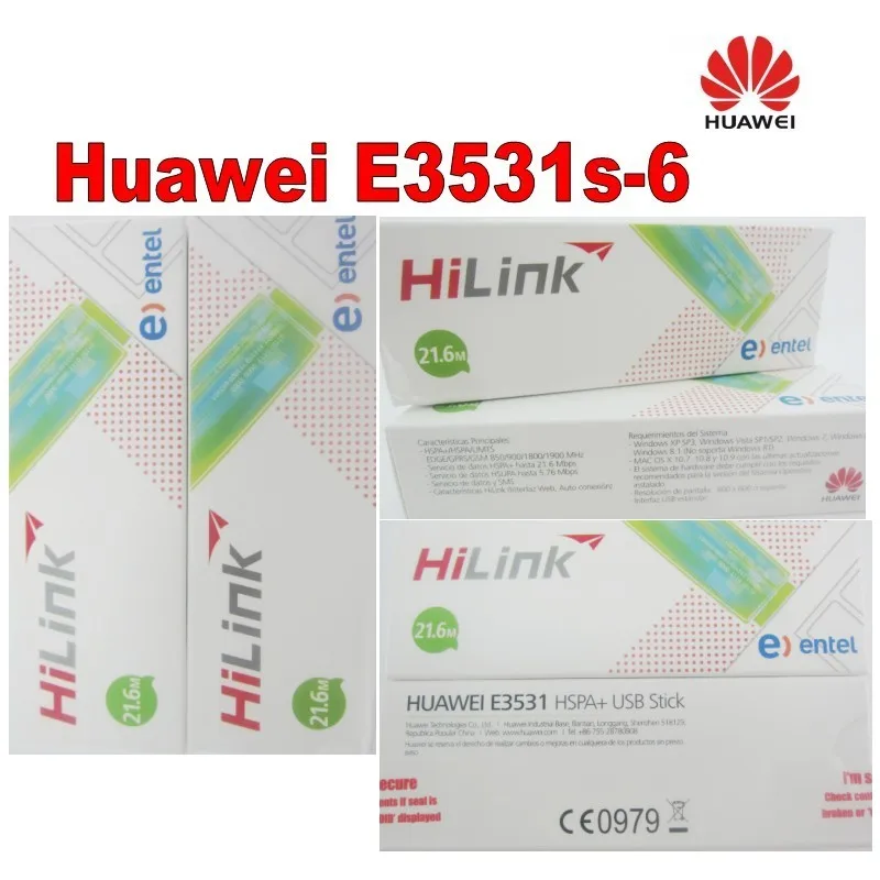 10 шт. новых разблокированных Huawei Hilink E3531 3G GSM HSPA + 21 Мбит/с|3G модемы| - Цена: 13 963,19 руб.