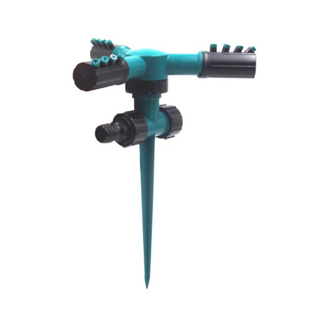 

Watering Sprinklers Adjustable Design 360 Degree Garden Irrigation Tools 3 Arms Nozzles For Yard Rotating