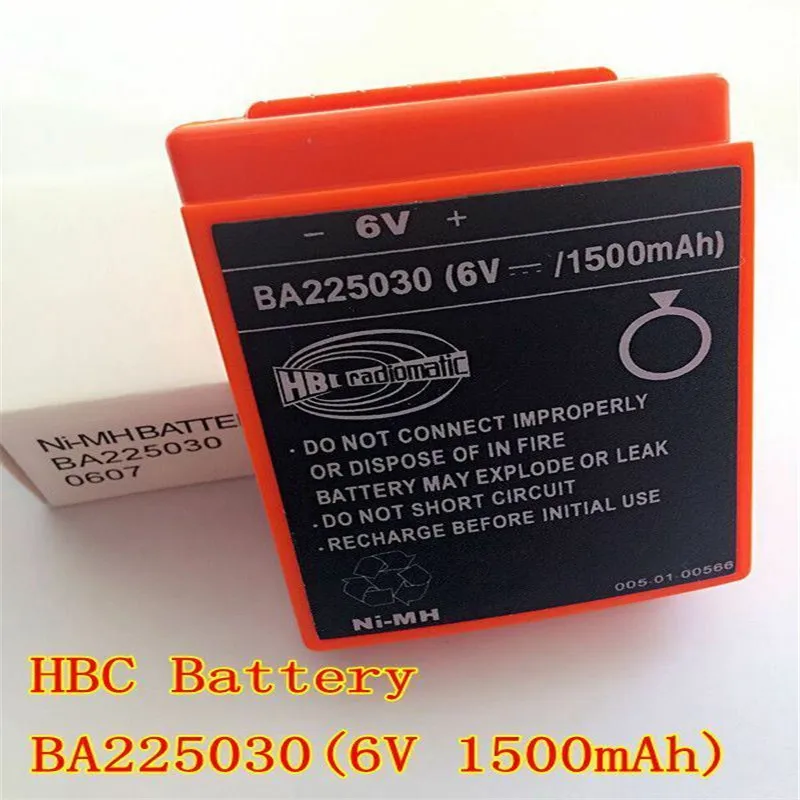 

6V / 1500mAh battery for remote control of pump truck BA225030 Ni-MH battery for HBC remote control