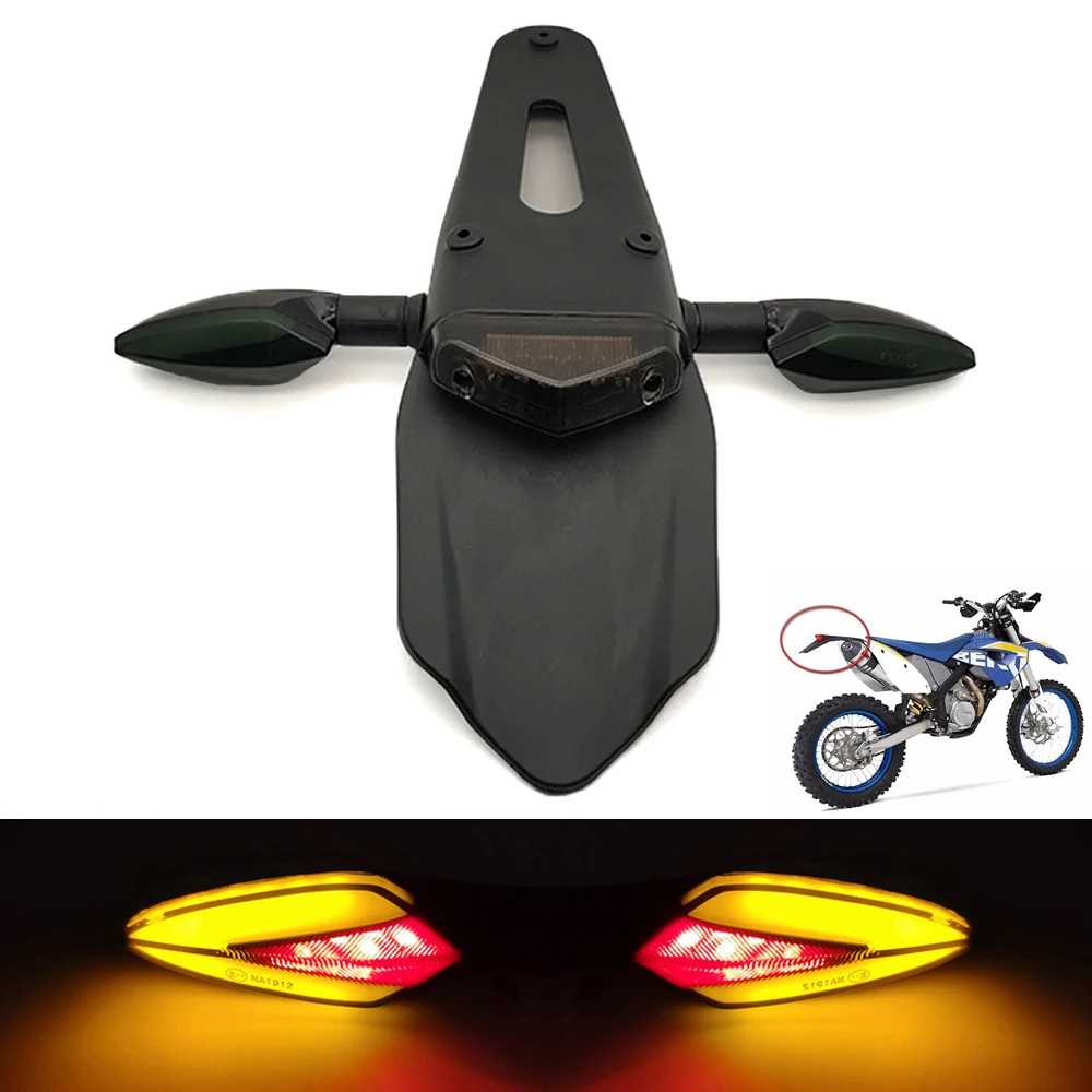 Для KTM CR EXC WRF KX 250 400 426 450 мотоцикл светодиодный фонарь светильник заднее крыло Стоп