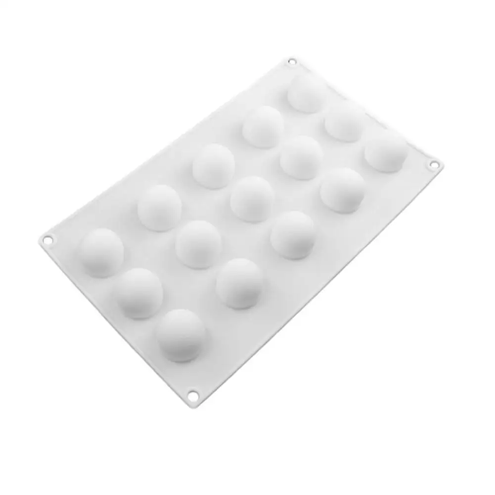 15 полости силиконовые круглые шарообразные мини форма для трюфеля шоколада