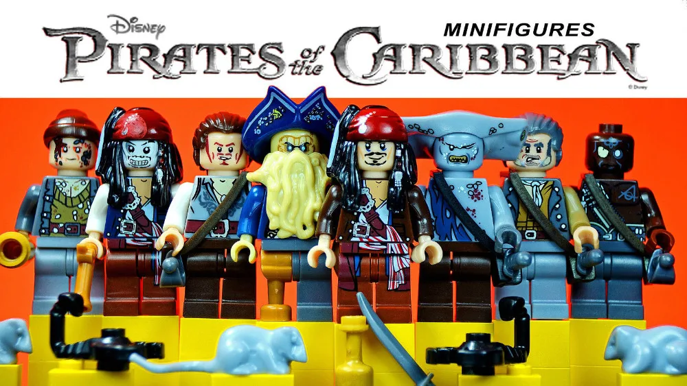 8 шт. фильм Пираты Карибского капитан Джек Воробей Дэви Джонс маккус фигурки