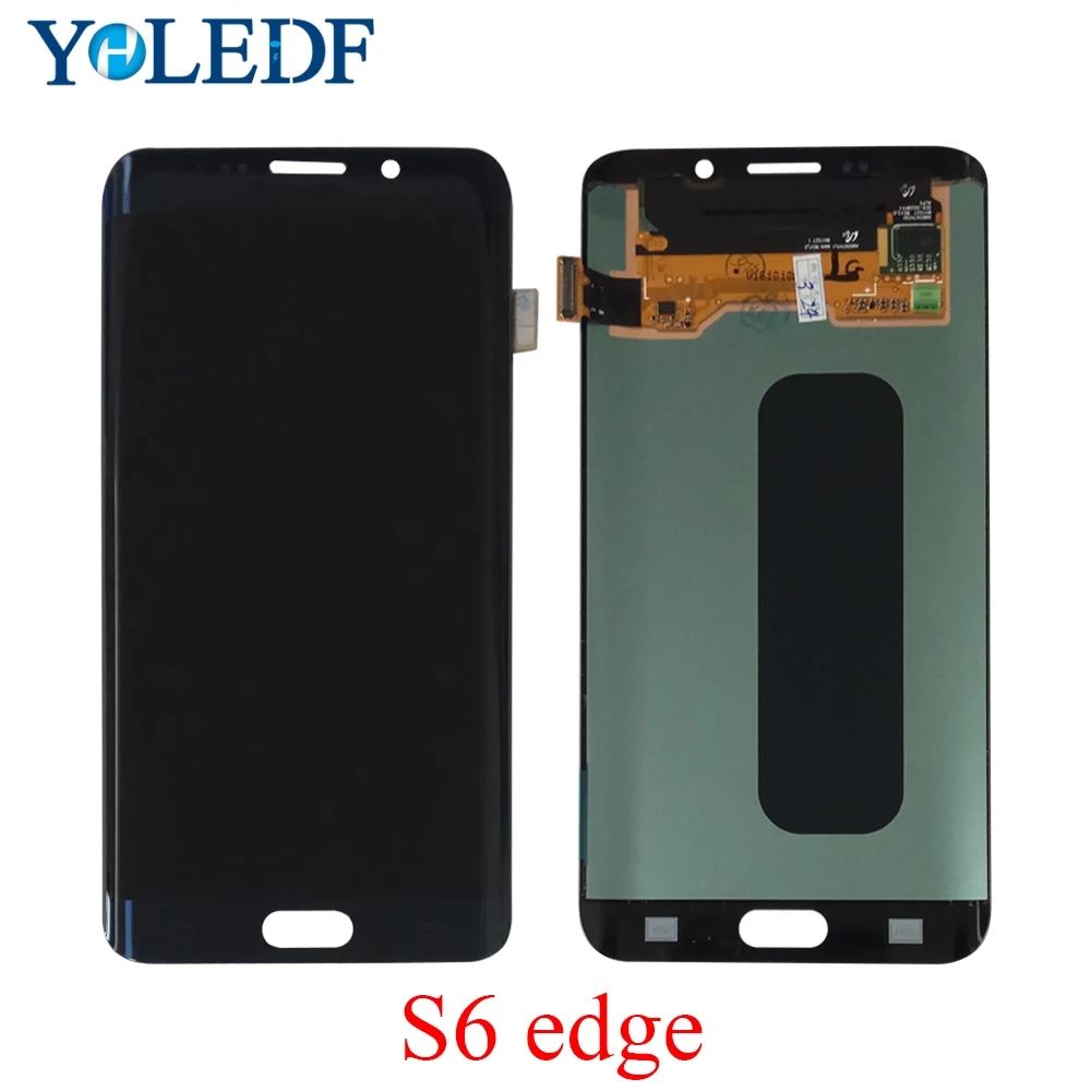 5 1 &quotSuper Amoled LCD для Samsung Galaxy S6 Edge G925 G925F SM дисплей кодирующий преобразователь