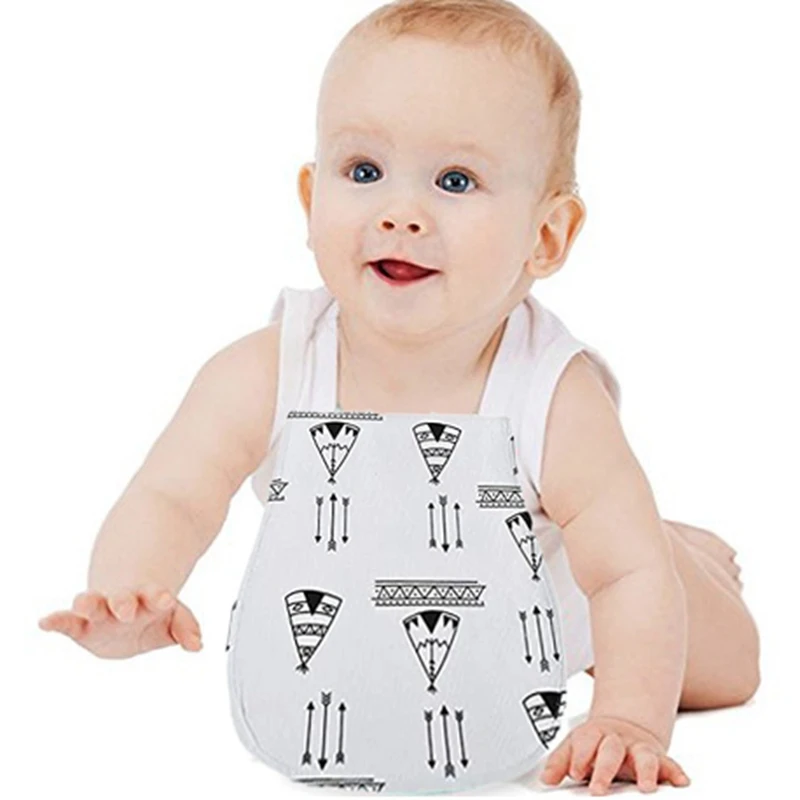 

4 Pcs Baby Burp Clothes Baby Boys Girls Burp Cloths Set Baby Bibs Curved Absorbent and Soft Baby Supplies