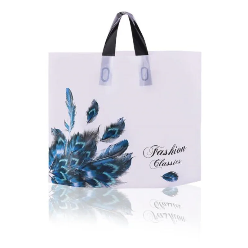 

50 шт./лот пластиковые сумки ручка хозяйственная сумка Большой Бутик Одежда подарки упаковка сумка Оптовая торговля Свадьба День рождения с...